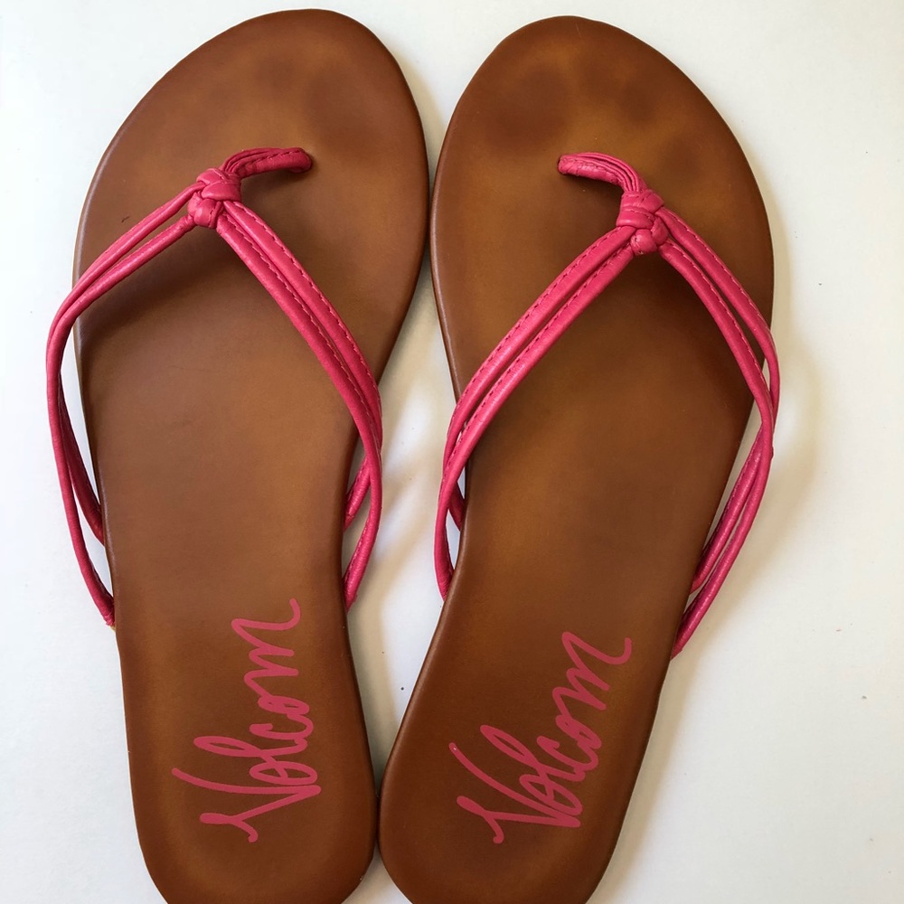 Volcom Bright Pink Sandals